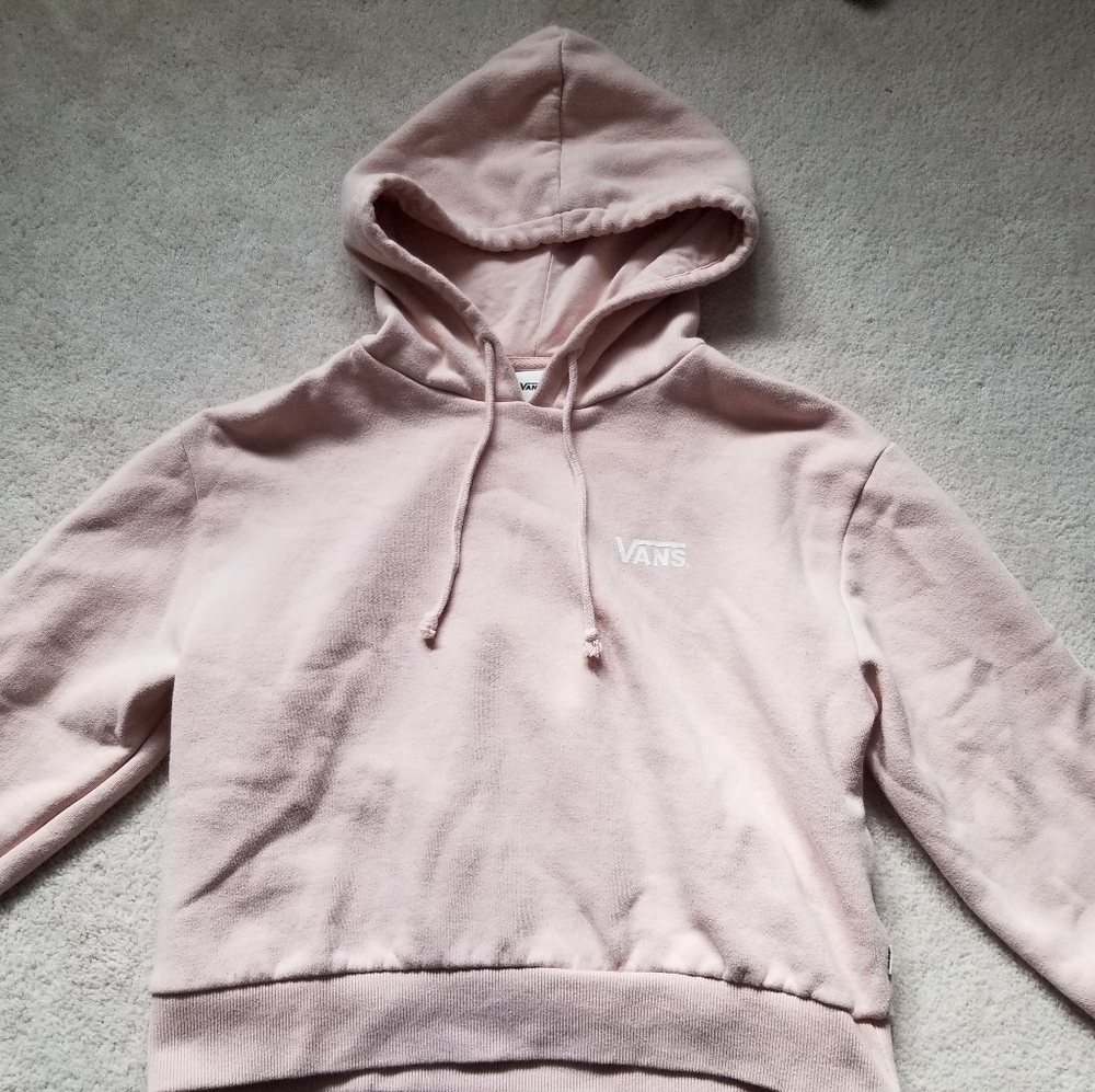 VANS Dusty Pink Cropped Hoodie - Picture 3 of 5